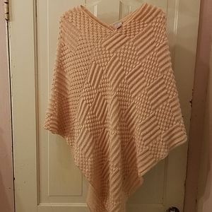 CHICO'S peach color poncho.